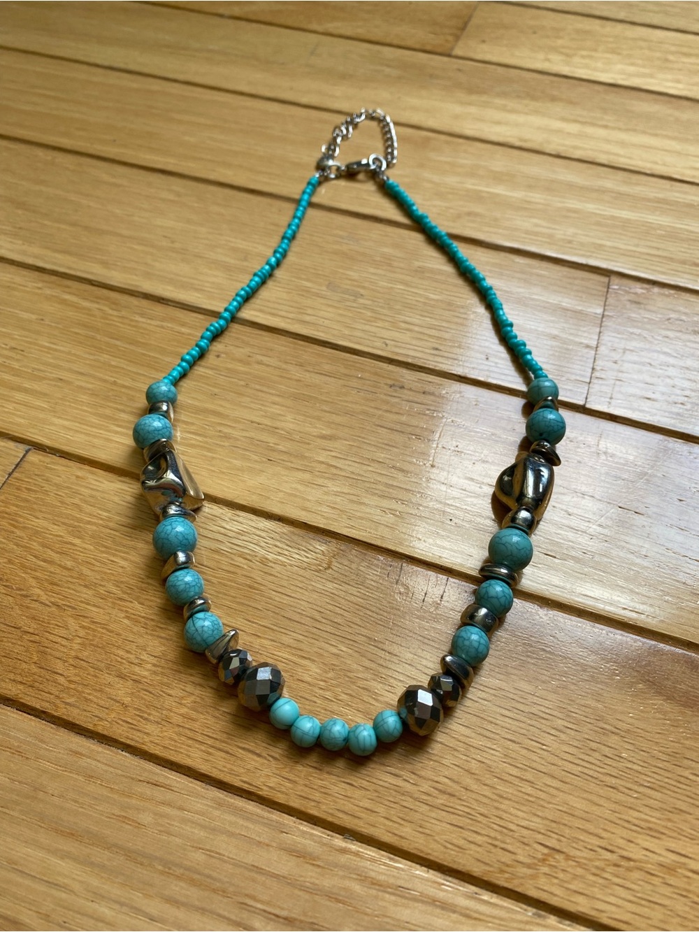 🌸 Turquoise and Silver Necklace